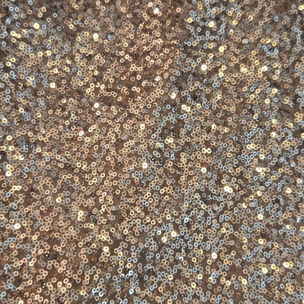 Lauren RL Sparkly Gold Glam Sequin Surplice V-Neck Sheath Cocktail Dress Sz 6 - Picture 8 of 12